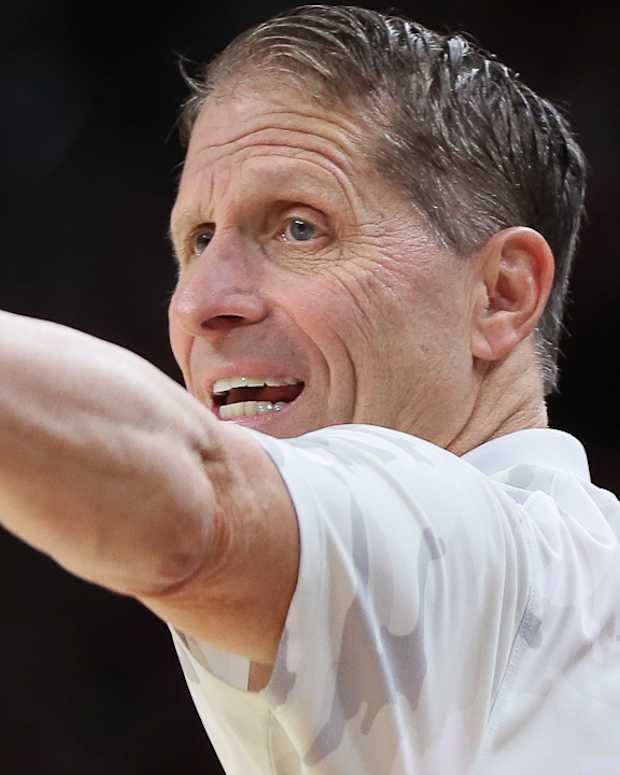 Razorbacks coach Eric Musselman in loss to UNC-Greensboro